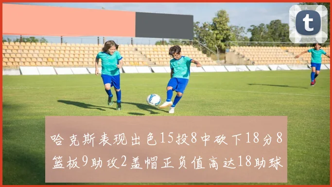哈克斯表现出色15投8中砍下18分8篮板9助攻2盖帽正负值高达18助球队获胜